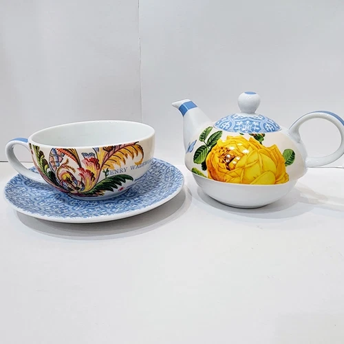 Barnes & Noble Tea Set~ Floral Design Exclusive Complete Box Set - photo 3