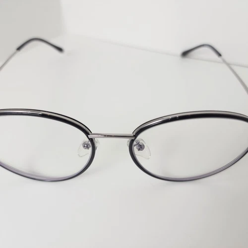 Suofeia Eyeglasses Frame Polished Black Round Model S6359 53-20- - photo 3