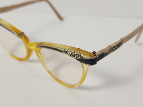 1950's Vintage American Optical Floral Cat Eye Glasses Frame - photo 3