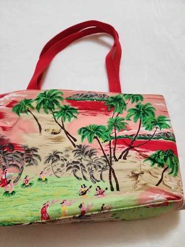 Vintage Hawaii Hula Girl Sequin Tote Bag & Coin Purse - photo 5