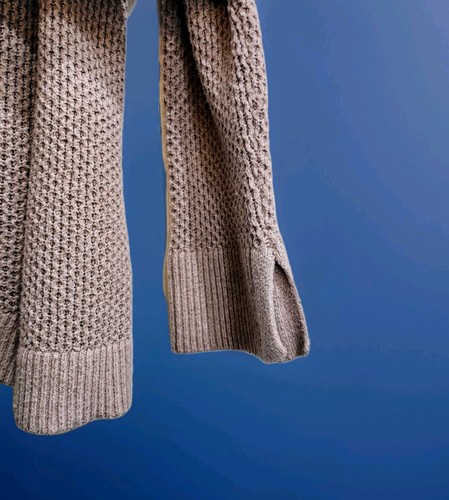 Ann Taylor LOFT Womens XL Crochet Knit Sweater Beige - photo 4