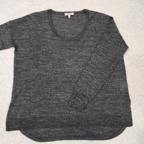 Madewell Lightweight Sweater Top - Merino Wool Blend - Grey - Sm