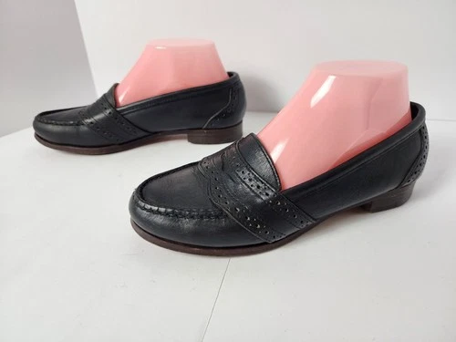 Polo Ralph Lauren 7.5 Leather Brogue Loafers - Bench Made USA - photo 3