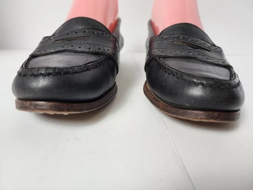Polo Ralph Lauren 7.5 Leather Brogue Loafers - Bench Made USA - photo 4
