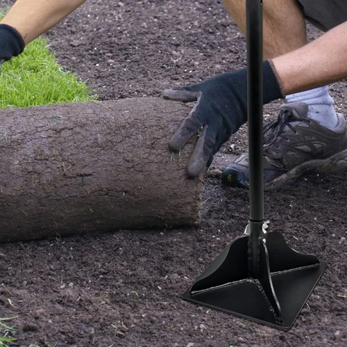 Steel Tamper w/ 48" Rubber Grip Handle - Gardening, Gravel, Sand - photo 2