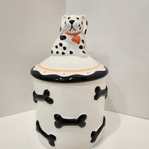 Vintage Ceramic Farmhouse Dog~ Dalmation Cookie Jar By Houston H - photo 2