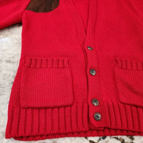 Vintage Polo Ralph Lauren Cardigan Sweater Shoulder Patch Huntin - photo 3