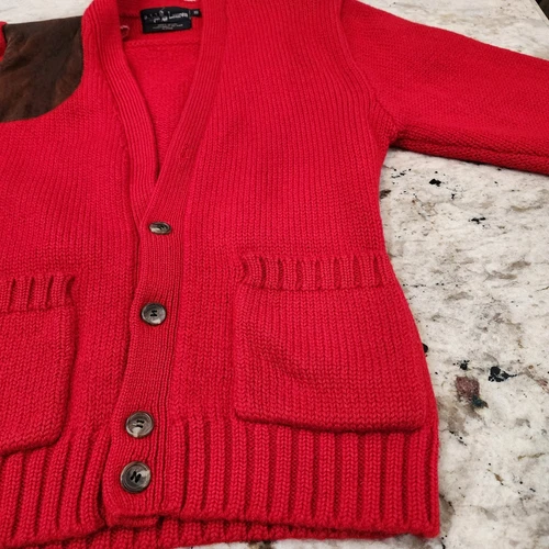 Vintage Polo Ralph Lauren Cardigan Sweater Shoulder Patch Huntin - photo 4