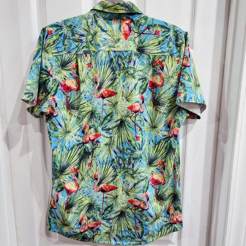 Fried Denim Men's Slim Fit Hawaiian Shirt - photo 3