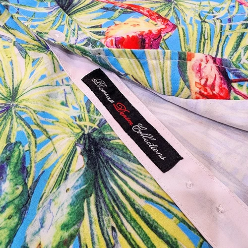 Fried Denim Men's Slim Fit Hawaiian Shirt - photo 5
