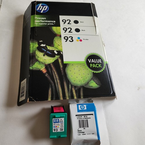 GENUINE NEW HP 92/93 Ink Cartridge 2-Pack Black & Color