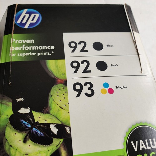GENUINE NEW HP 92/93 Ink Cartridge 2-Pack Black & Color - photo 2