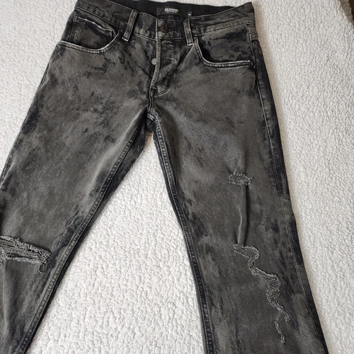 HUDSON Jeans Mens 29x33 Blake Slim Straight Stone Wash Black Den - photo 5