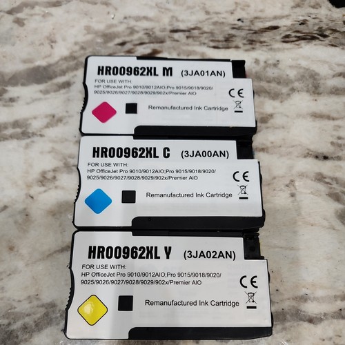 HR00962XL Ink Cartridges ~ Magenta ~ Cyan ~ Yellow