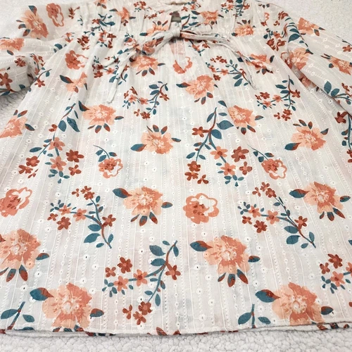 Solitaire Blouse Embroidered Long Sleeve XL Floral~ Lightweight~ - photo 2
