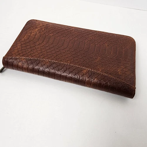 A.P.C Brown Leather Travel Wallet