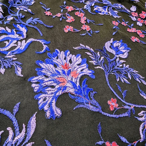 Womens XL Tank Top Lace Black Purple Floral Crewneck - A New Day - photo 4