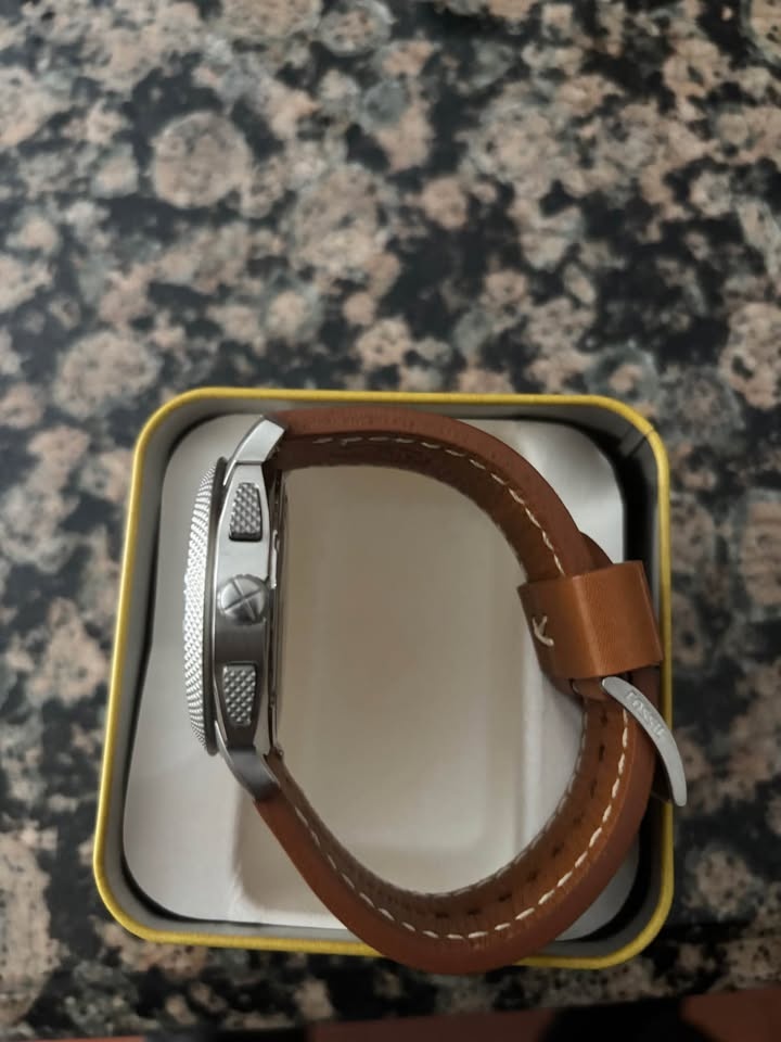 Men's Fossil Machine Chronography Leather Band Watch - photo 2