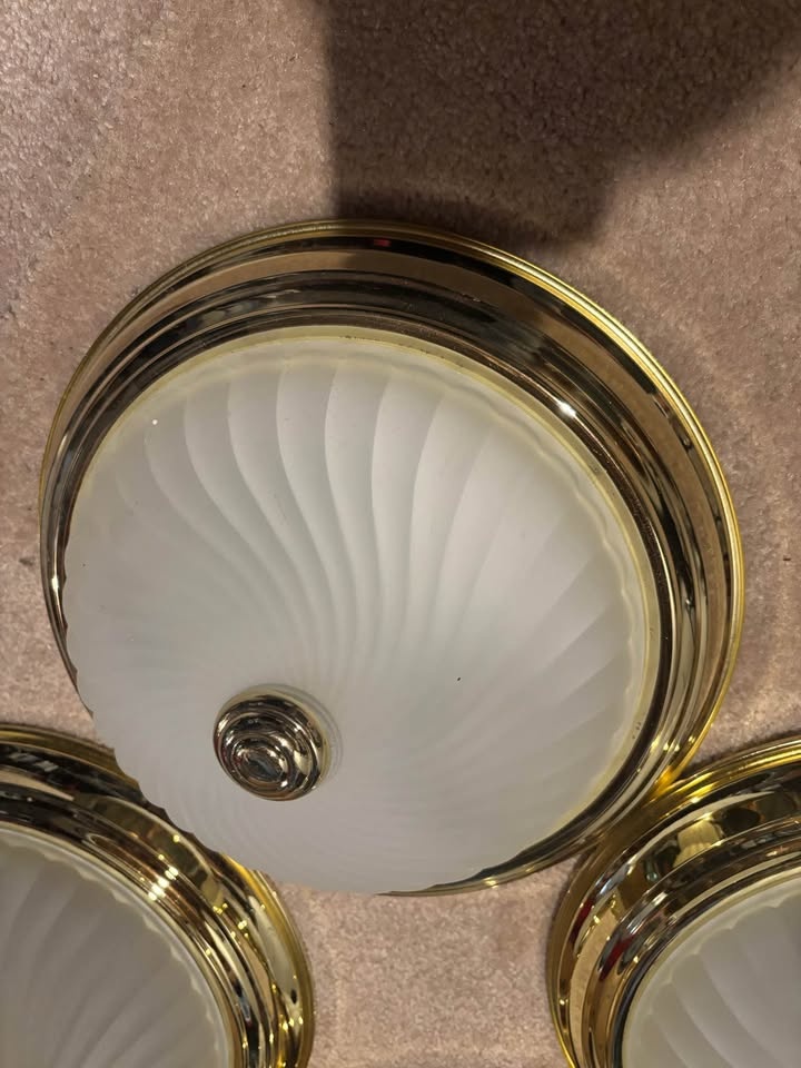 Gold & White Light Fixtures - photo 2