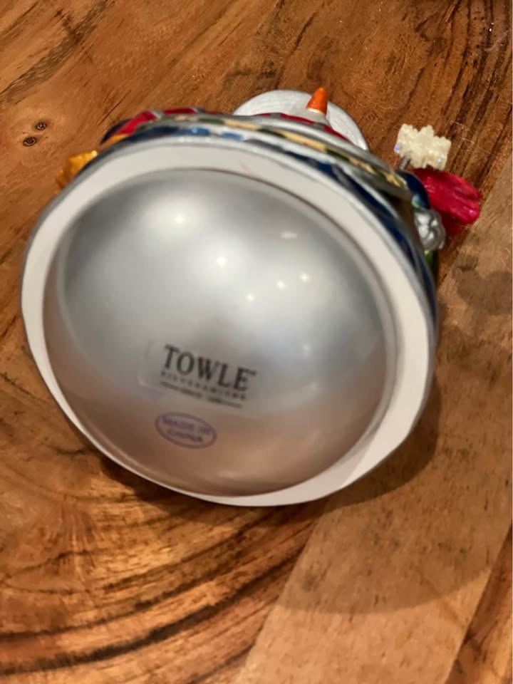 Towle Silversmiths Wobble Snowman Mini Globe - photo 5