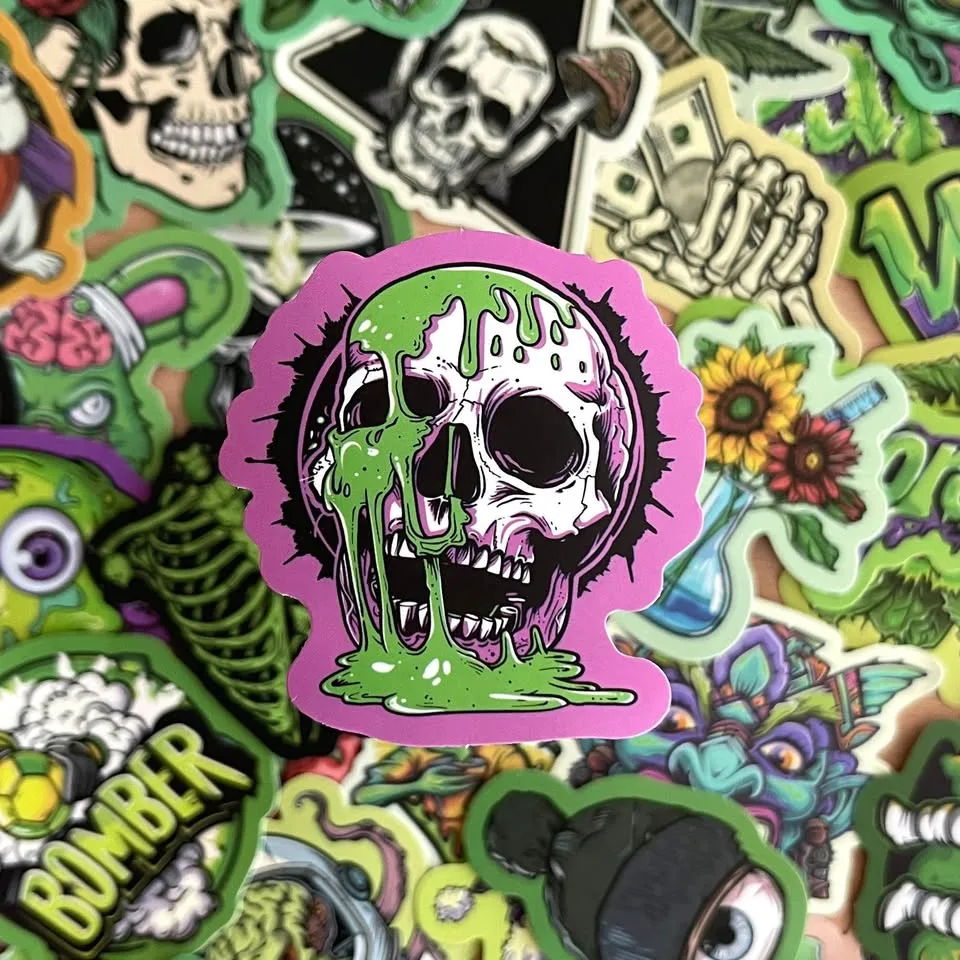 Pack of 49 Green Graffiti Stickers image indicator(2)