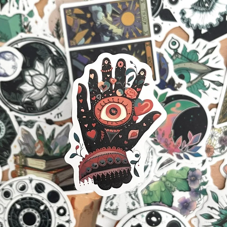 Pack of 50 Paranormal Aesthetic Stickers image indicator(5)