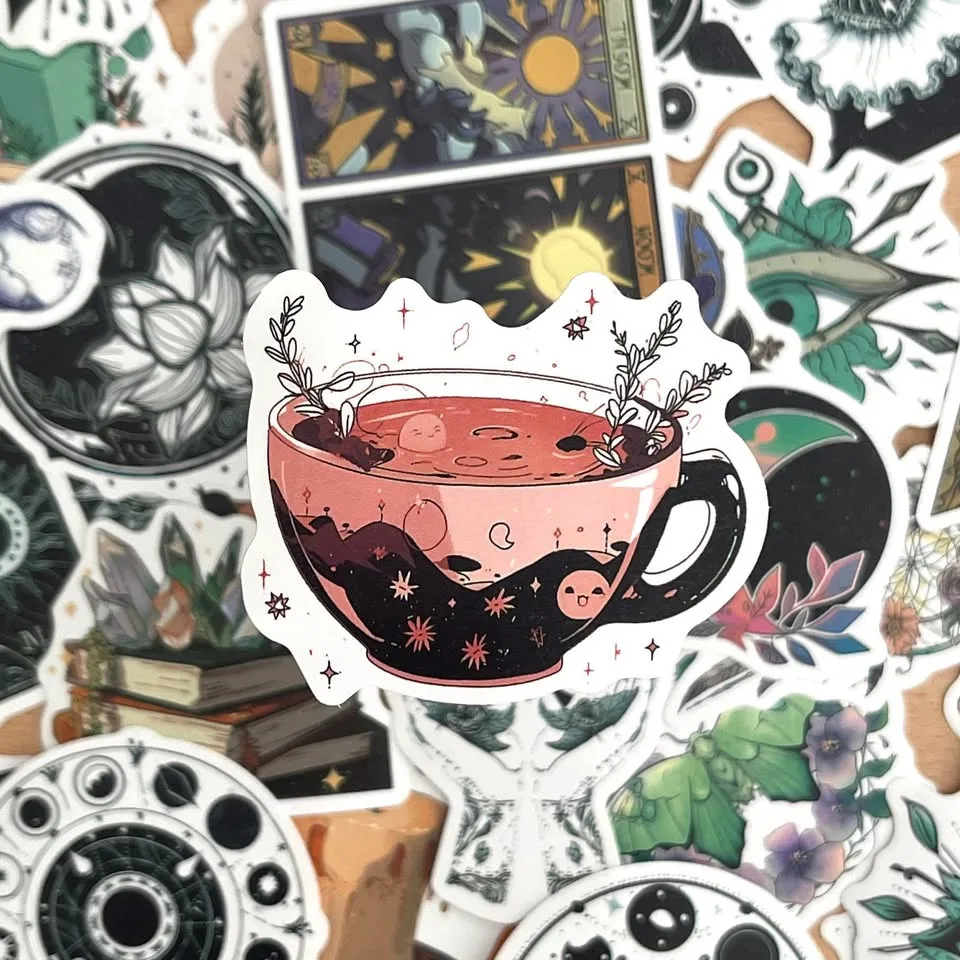 Pack of 50 Paranormal Aesthetic Stickers image indicator(6)