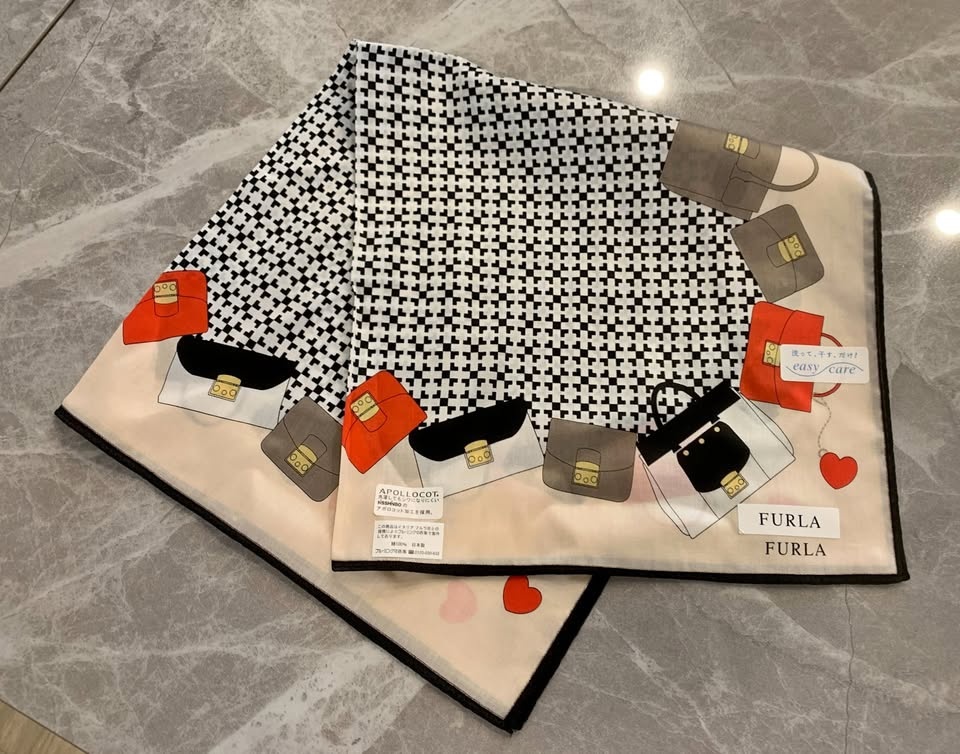 Furla Women's Cotton Scarf Handkerchief 50x50cm