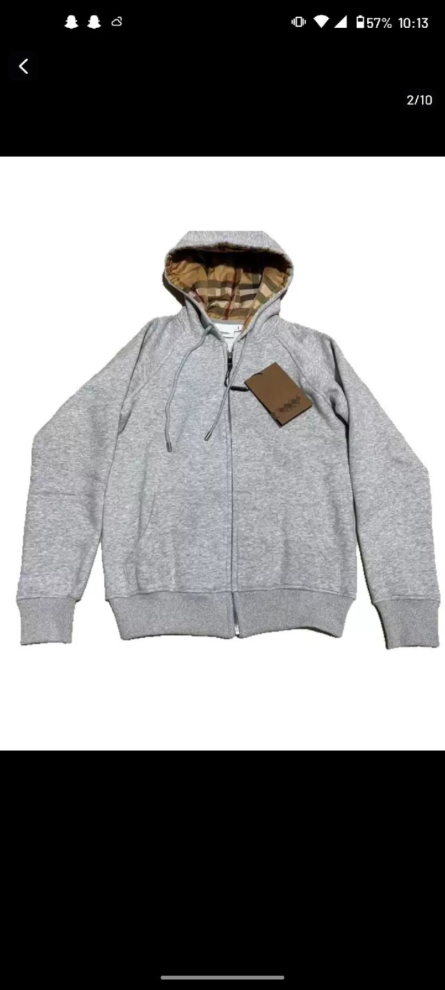 High quality Burberry Zip up Hoodie Size L in kids