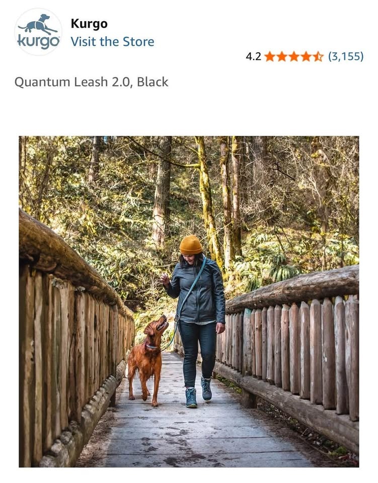 Kurgo Reflective 6-in-1 Quantum Dog Leash - 72" - photo 3