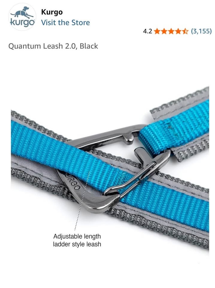 Kurgo Reflective 6-in-1 Quantum Dog Leash - 72" - photo 5