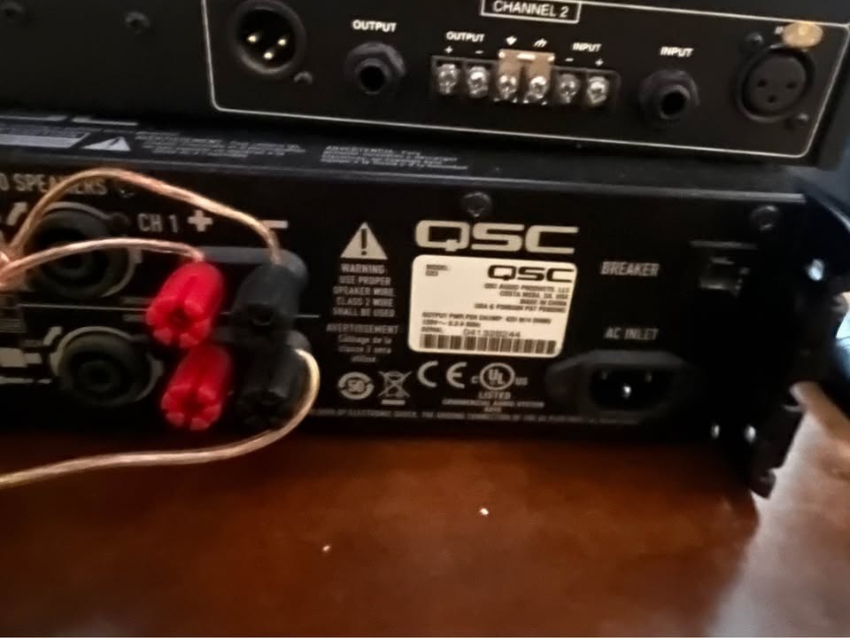 Power Amplifier & Equalizer: QSC GX3 + DBX 1215 - photo 2