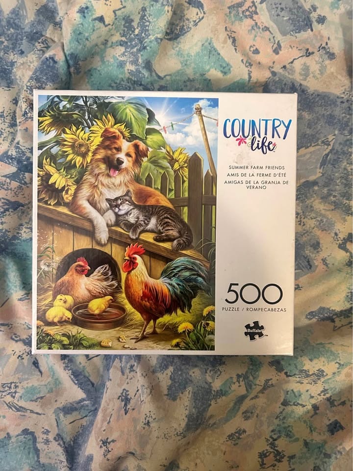 Buffalo Games Country Life Summer Farm Friends 500 pc Puzzle