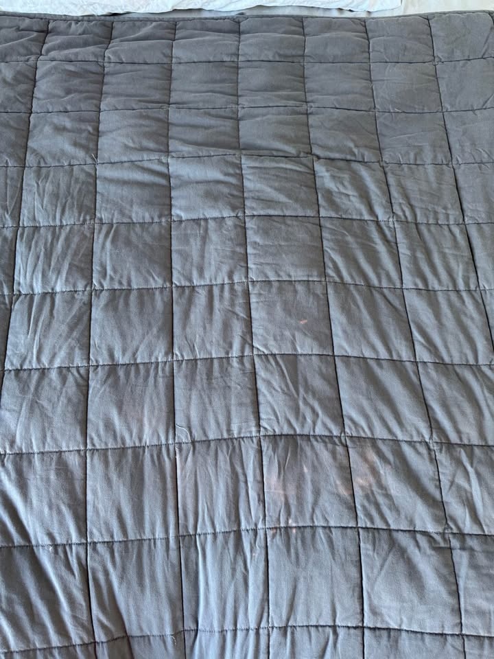 YNM Weighted Blanket – 14.75 lbs, Gray (48"x72") – Small Bleach - photo 4