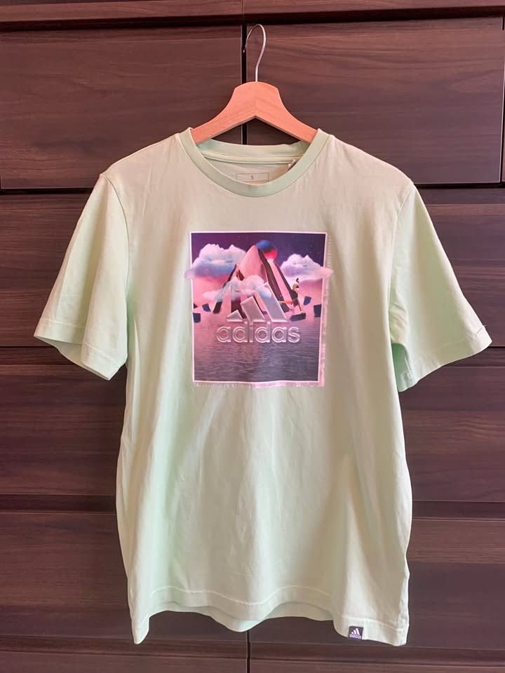 Adidas Men's T-shirt (Light Green)