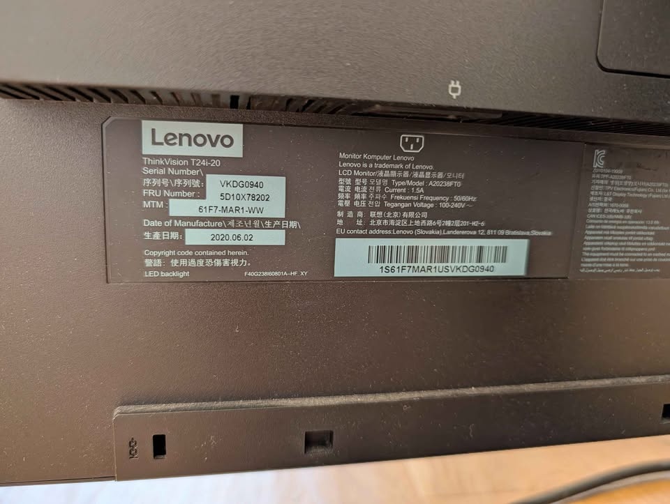 Lenovo T24i-20 23.8in Monitor - photo 2