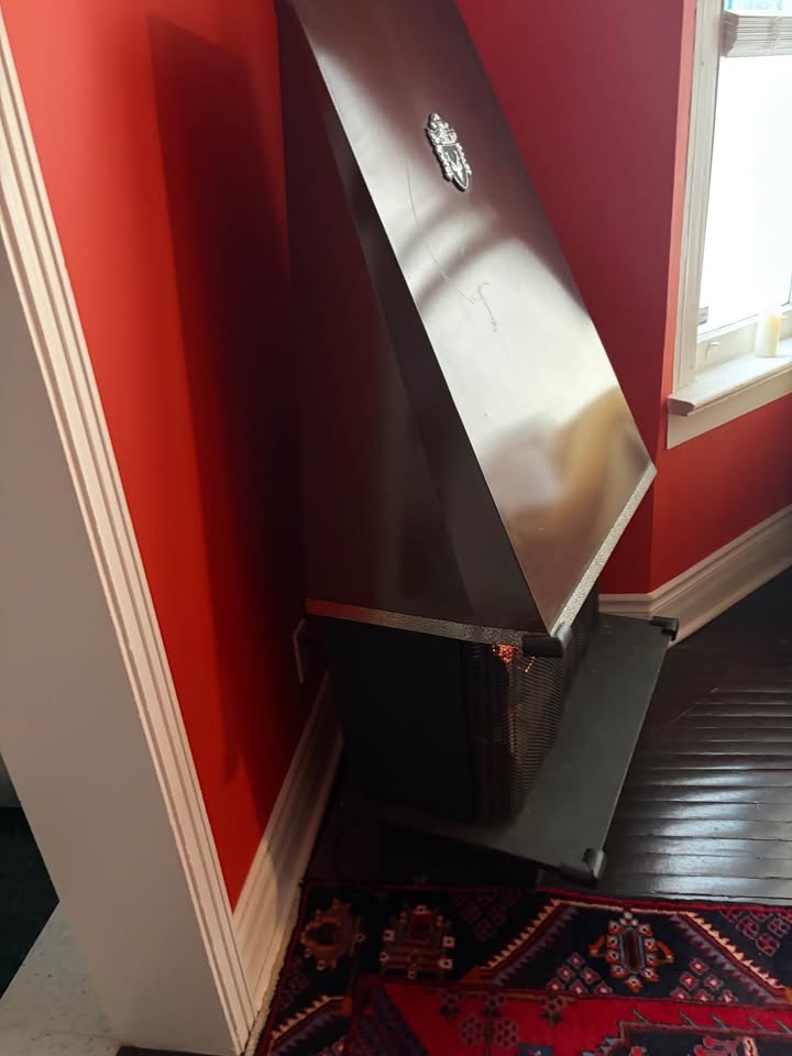 Vintage Brown MCM Freestanding Fireplace by NORGLO - photo 2