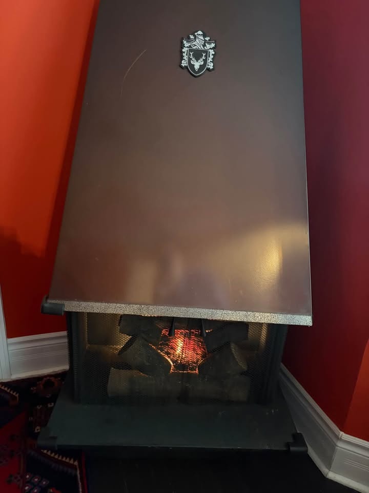 Vintage Brown MCM Freestanding Fireplace by NORGLO - photo 4