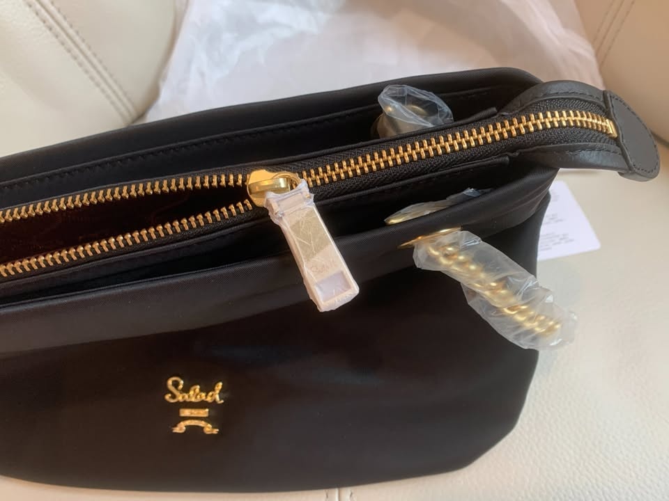 Brand New Salad AW 1929 Lady Luxury Genuine Leather Handbag (Bla - photo 3