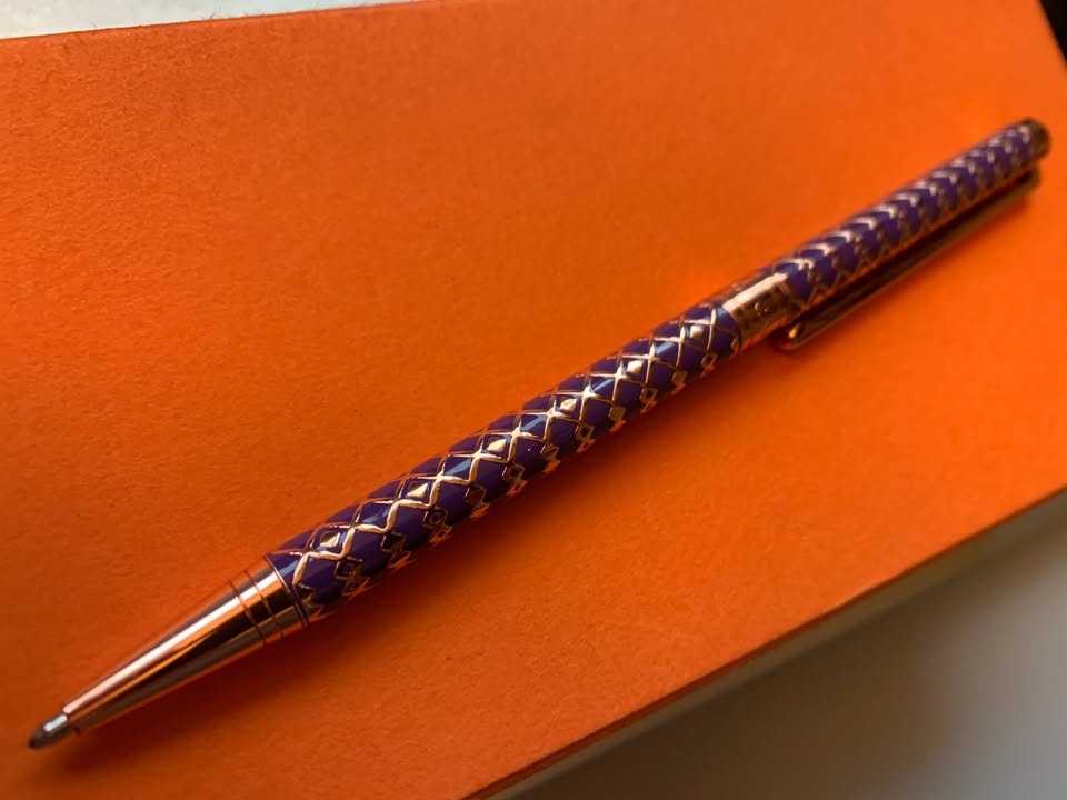 Italy's Campo Marzio Luxury Ballpoint Pen w/ Orange Case - photo 2