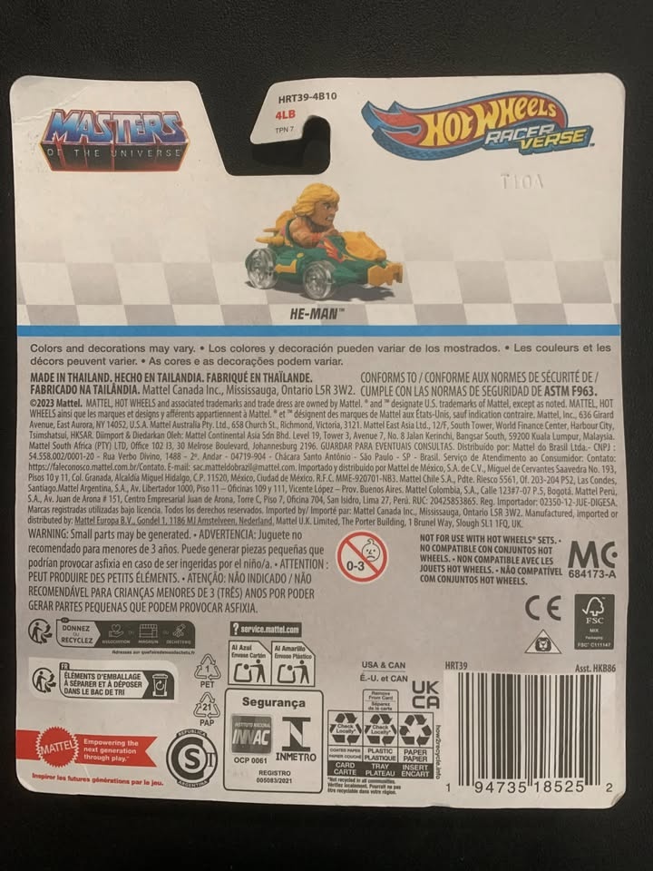 Hot Wheels Racer Verse He-Man Diecast 1:64 - photo 3