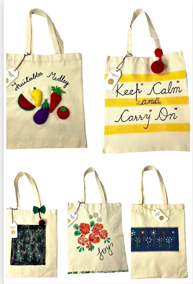Canvas Tote bags handmade