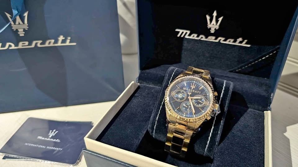 Maserati Watch (Gold & Blue)