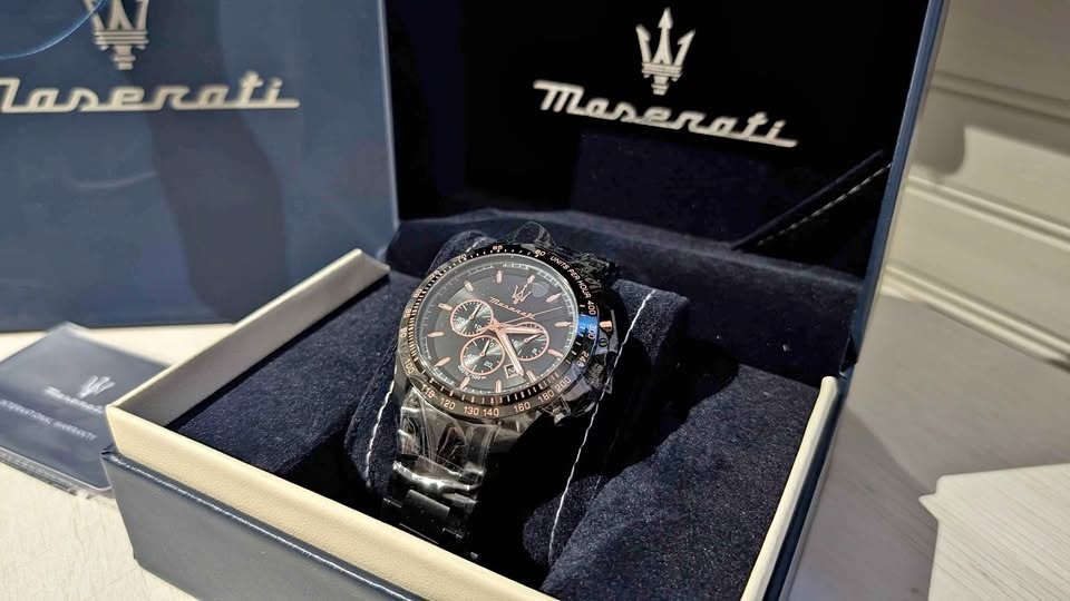 Maserati Watch (Black & Bronze)