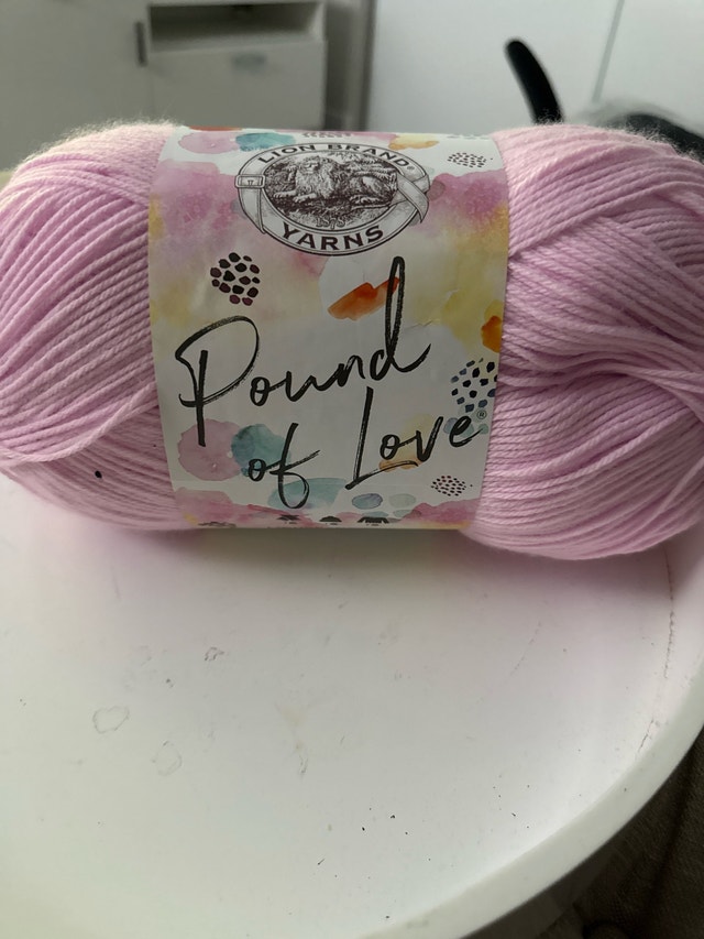 Lion Brand Yarn: Pound of Love - Light Pink