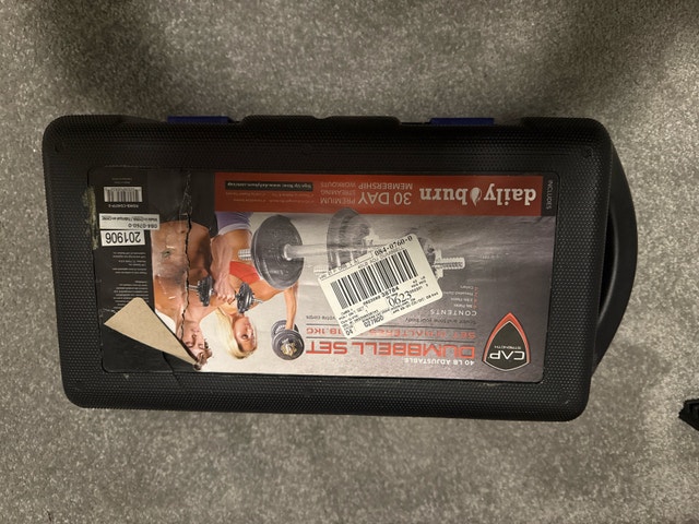 40 lbs adjustable CAP Dumbbell Set
