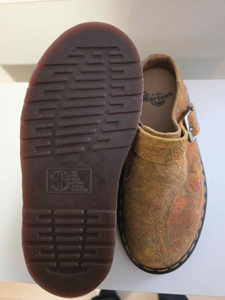 Dr. Martens Isham Marbled Suede Slingback Mules - photo 3