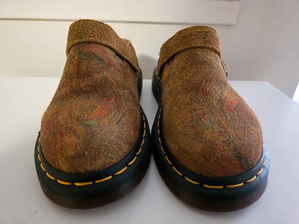 Dr. Martens Isham Marbled Suede Slingback Mules - photo 4