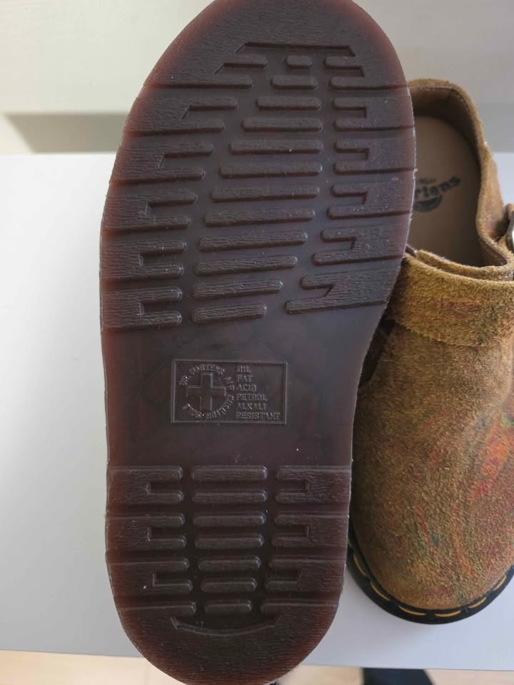 Dr. Martens Isham Marbled Suede Slingback Mules - photo 5