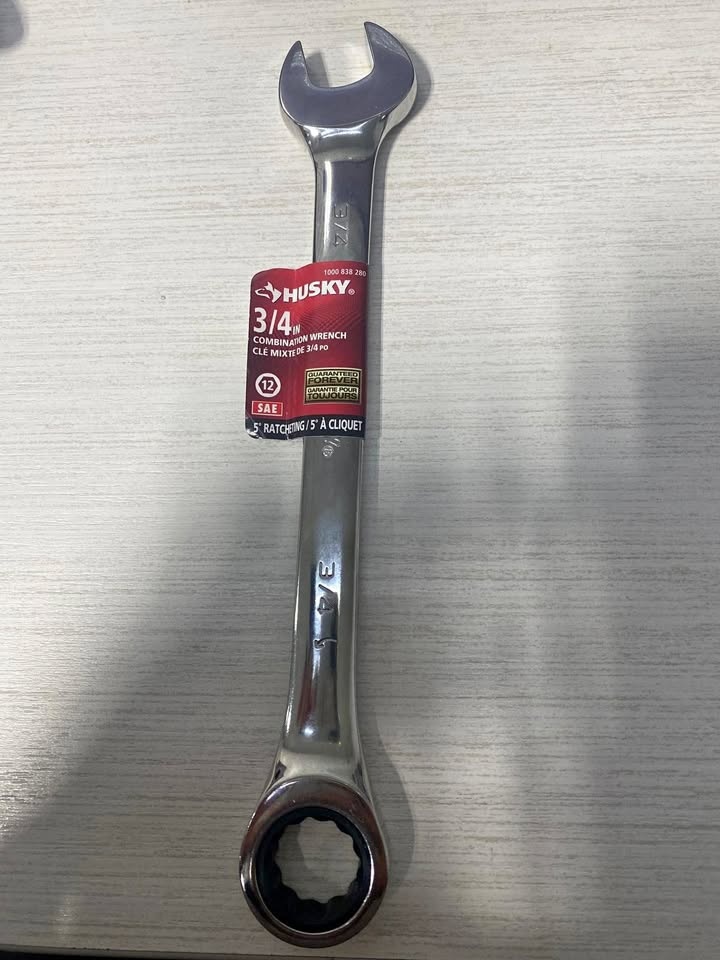 Husky 3/4 in. 72-Tooth Ratcheting 12-Point SAE Wrench